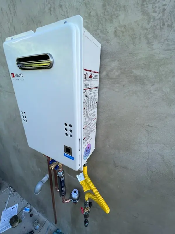 Tankless water heater installation for Barrington homes